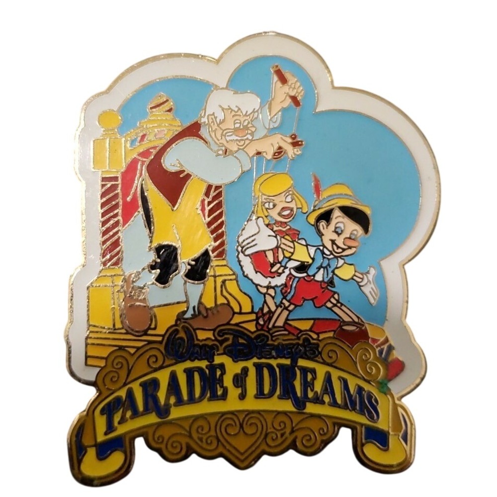 Disney Pin Parade of Dreams Laughter Pinocchio Gepetto 40508 DLR 50th Anniv 2005